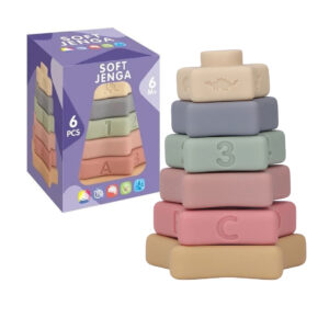 JUEGO DIDACTICO PARA APILAR ESTRELLAS DE SILICONA (JTBABYQJ6091)