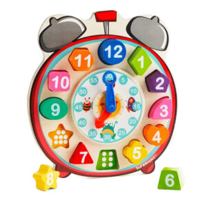 RELOJ INFANTIL DE MADERA DIDACTICO (JTBABYTB6017)