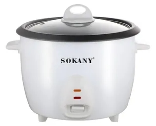 OLLA ARROCERA ELECTRICA 1.8L 700W CON VAPORERA BLANCO (JTELEC449)
