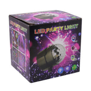 MEDIA BOLA LUZ LED UV A CONTROL REMOTO 220V NEGRO (JTFIEST133)