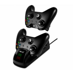 ESTACION BASE DE CARGA DOBLE PARA CONTROLES XBOX CON BATERIAS (JTGAME138)