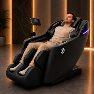 SILLON DE MASAJES MASAJEADOR GOLDTECH PANTALLA LED NEGRO (JTHOG1118)