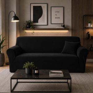 FUNDA ELASTICA PARA SILLON 3 CUERPOS NEGRO (JTHOG954NEG)