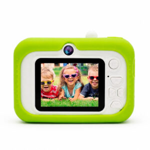 CAMARA DE FOTOS DIGITAL INFANTIL RECARGABLE OSO PANDA VERDE (JTJUG1016)