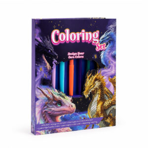 SET DE ARTE PARA COLOREAR DRAGON KIT INFALTIL CON MARCADORES (JTJUG1019DRA)