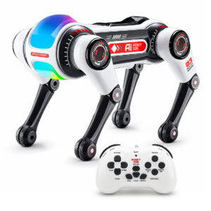PERRO ROBOT INTELIGENTE A CONTROL REMOTO CON LUCES Y SONIDO (JTJUG1020)