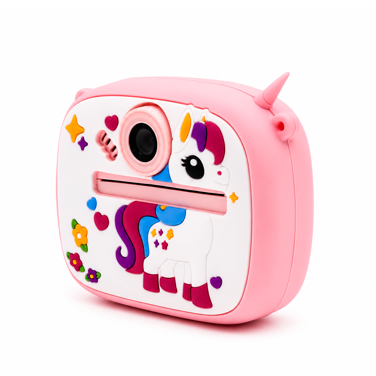 CAMARA DE FOTOS DUAL INSTANTANEA INFANTIL DISEÑO UNICORNIO (JTJUG1024UNI) - Image 4