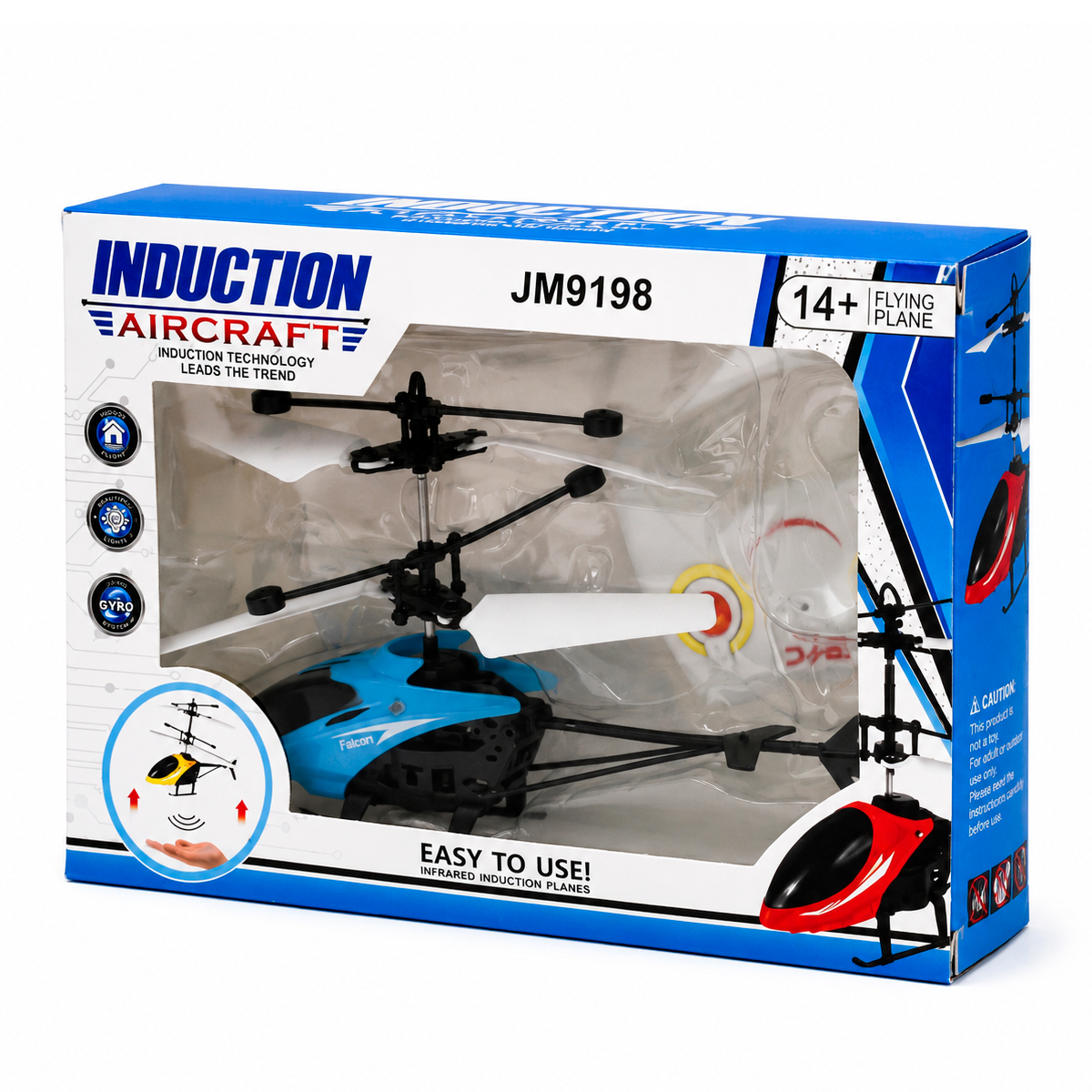 HELICOPTERO A CONTROL REMOTO LUZ LED RECARGABLE AZU (JTJUG1033AZU) - Image 4