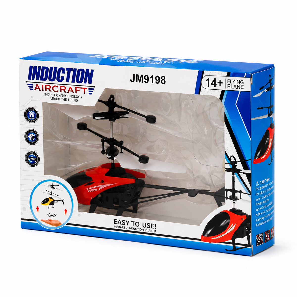 HELICOPTERO A CONTROL REMOTO LUZ LED RECARGABLE ROJO (JTJUG1033ROJ) - Image 4
