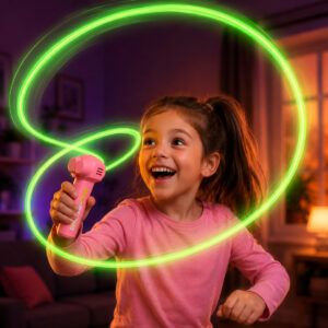 JUGUETE LANZADOR DE CUERDA MAGICA CON LUZ LED AZUL (JTJUG1035ROS)