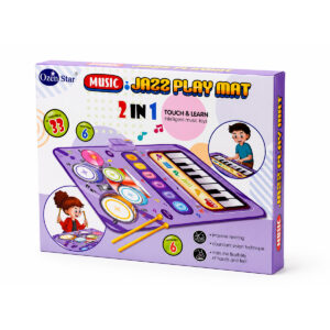 MANTA DE PIANO PARA BEBE 2 EN 1 MUSICAL NEGRO (JTJUG1037NEG)