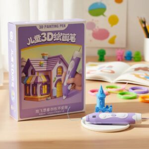LAPICERA 3D DE DIBUJO IMPRESION INFANTIL CON FILAMENTO VIOLETA (JTJUG1039MOR)