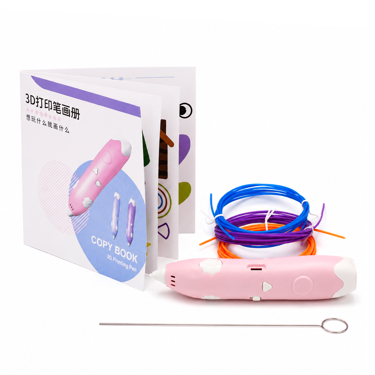 LAPICERA 3D DE DIBUJO IMPRESION INFANTIL CON FILAMENTO ROSADO (JTJUG1039ROS) - Image 3