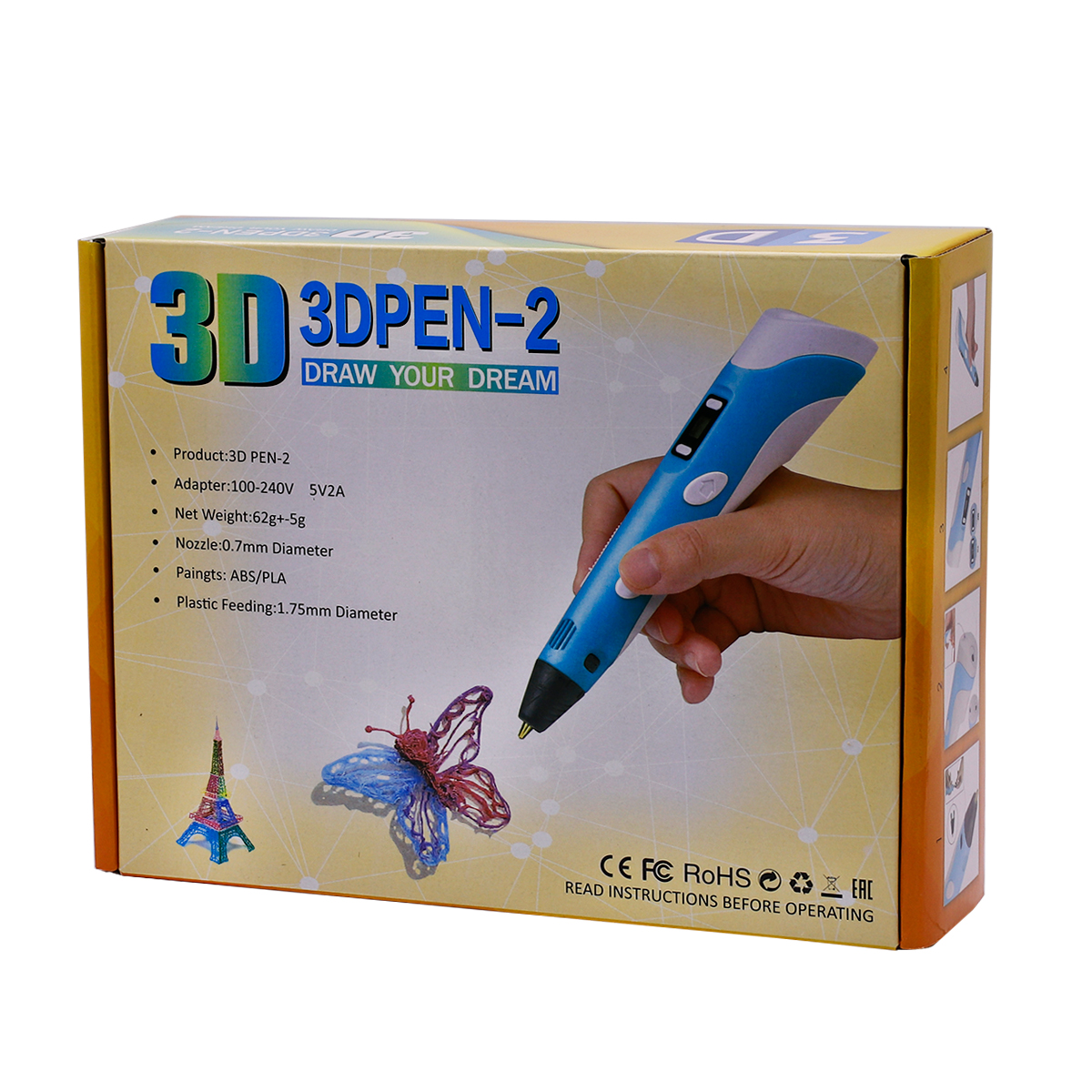 LAPICERA 3D DE DIBUJO IMPRESION INFANTIL CON FILAMENTO ROSADO (JTJUG1042ROS) - Image 4