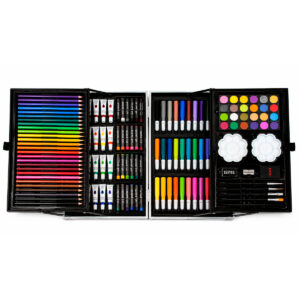 SET DE ARTE INFANTIL 145 PIEZAS EN VALIJA ASTRONAUTA (JTJUG310-6)