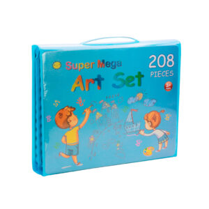 SET KIT DE ARTE 208 PIEZAS VALIJA INFANTIL CON ATRIL AZUL (JTJUG314AZU)