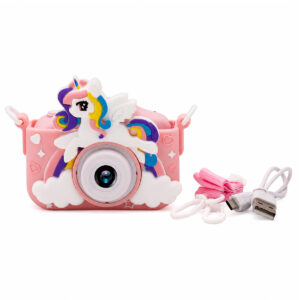 CAMARA DE FOTOS INFANTIL UNICORNIO ROSADA (JTJUG322ROS)