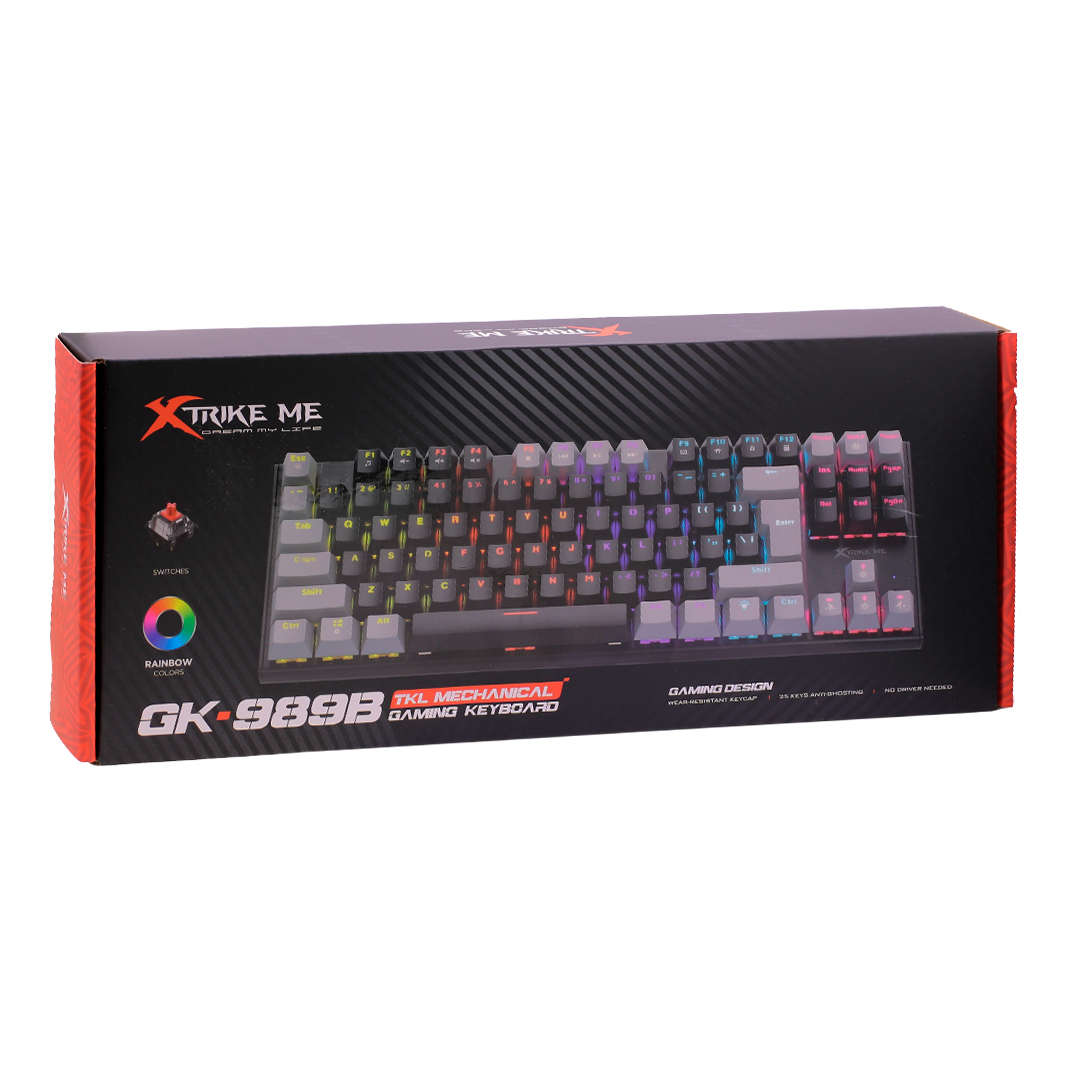 TECLADO MECANICO GAMER XTRIKE ME GK-989B TKL (JTXTRIKE145) - Image 4