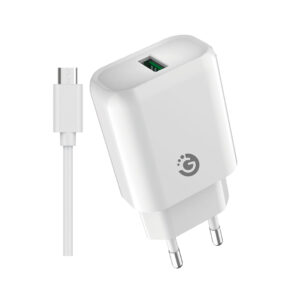 CARGADOR DE PARED GOLDTECH USB 2.1A CON CABLE MICRO USB BLANCO (JTCARG504)