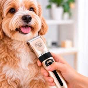 CORTA PELO MASCOTA INALAMBRICA DORADO (JTELEC456)