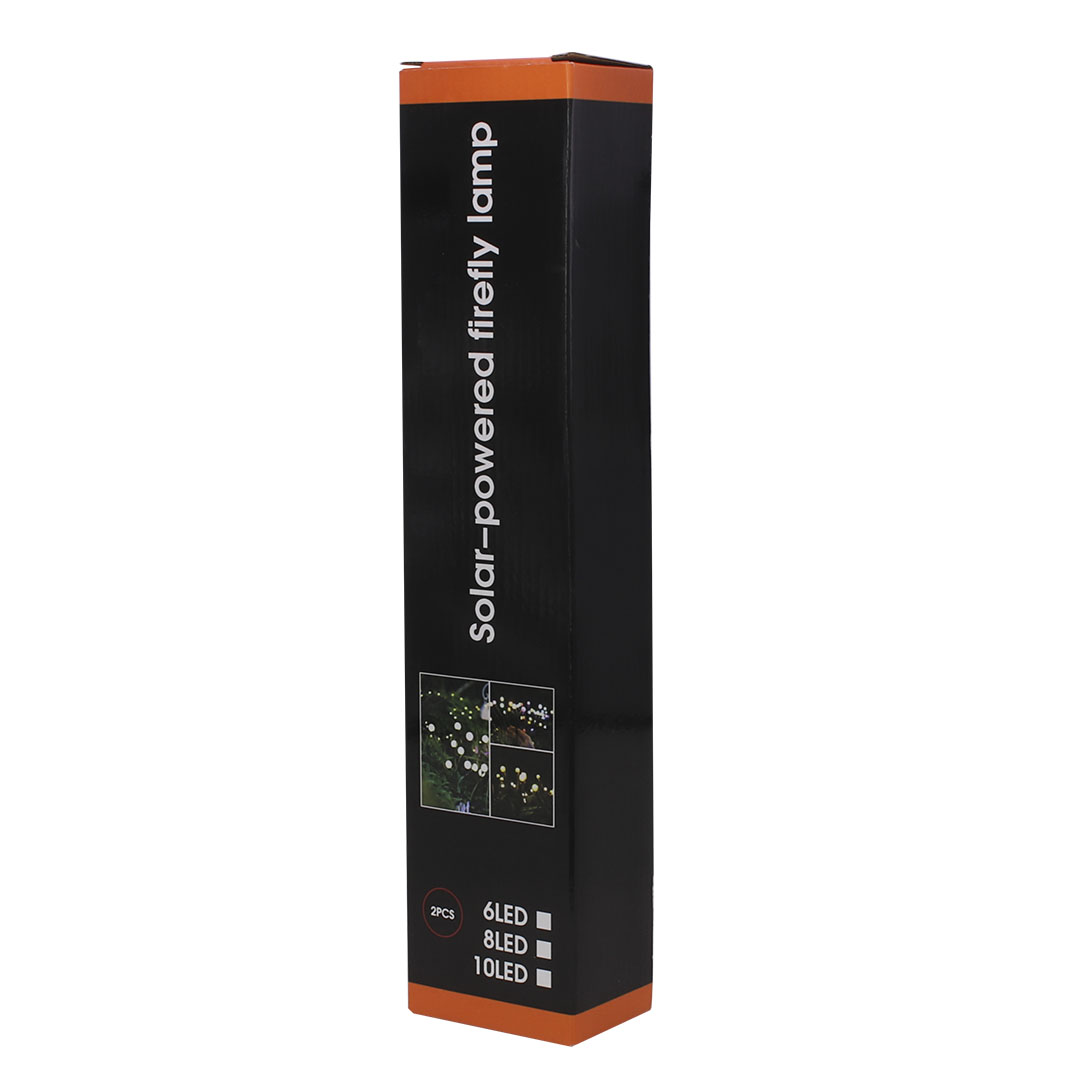 PACK X2 ESTACA PINCHO DE JARDIN SOLAR LUCES CALIDAS LUCIERNAGA (JTFIEST122) - Image 4