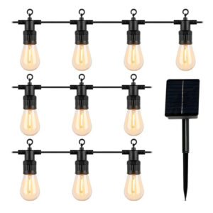 GUIRNALDA SOLAR 10 LUCES LED CALIDAS 7.5M CON CONTROL REMOTO (JTFIEST145)