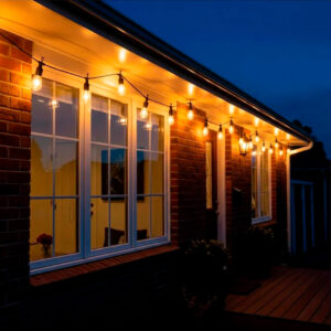 GUIRNALDA SOLAR 10 LUCES LED CALIDAS 7.5M CON CONTROL REMOTO (JTFIEST145)