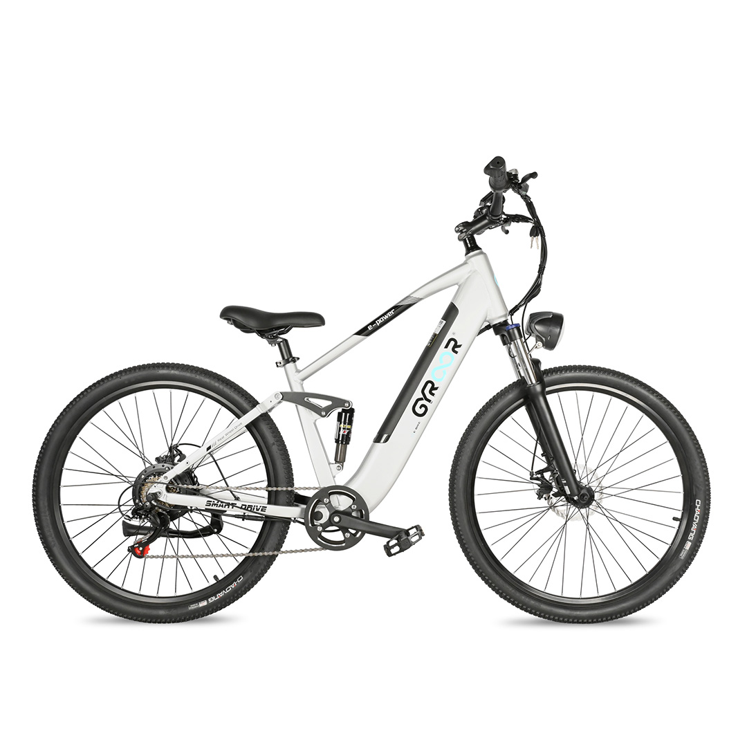 BICICLETA ELECTRICA GYROOR 27.5" CD-2614 PLATEADA (JTGYR003)