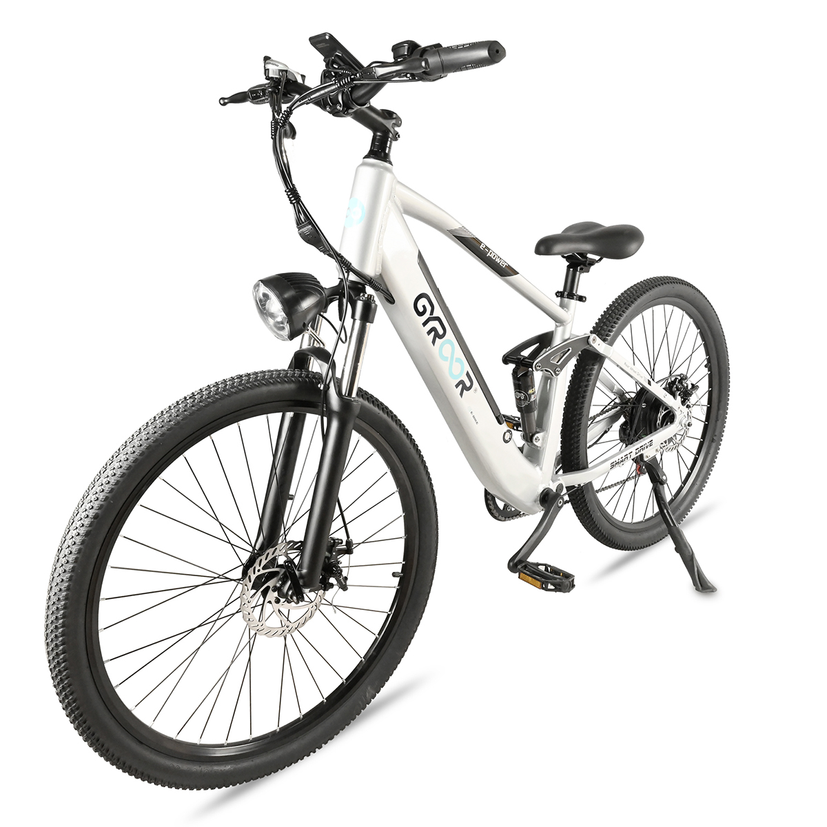 BICICLETA ELECTRICA GYROOR 27.5" CD-2614 PLATEADA (JTGYR003) - Image 2