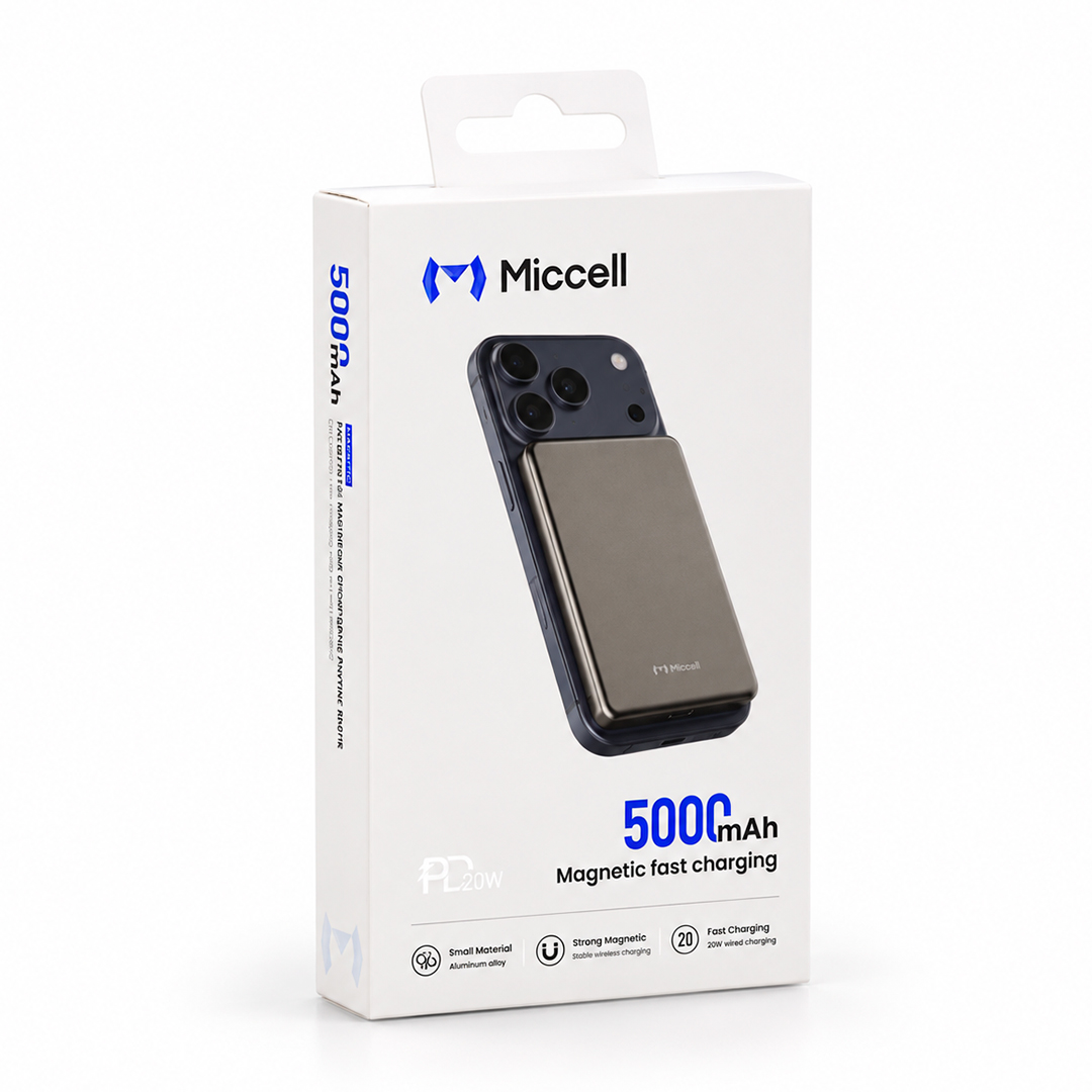 POWERBANK MICCELL MAGNETICO MAGSAFE 20W P31S PD 5000MAH (JTMICC094) - Image 4