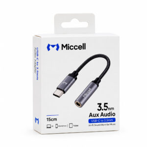 ADAPTADOR DE AUDIO TIPO C A 3.5MM MICCELL VQ-AUX004 (JTMICC097)