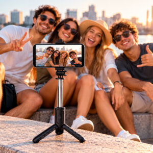 PALO DE SELFIE Y TRIPODE MICCELL MC06 BT CON CONTROL REMOTO (JTMICC132)
