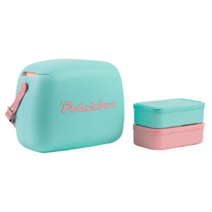 LUNCHERA TERMICA POLARBOX POP 6L VERDE AGUA ROSA (JTPOLARPOP10)