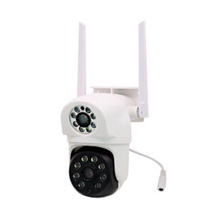 CAMARA DE SEGURIDAD WIFI DOBLE LENTE PANTALLA DOMO (JTSEGU039)