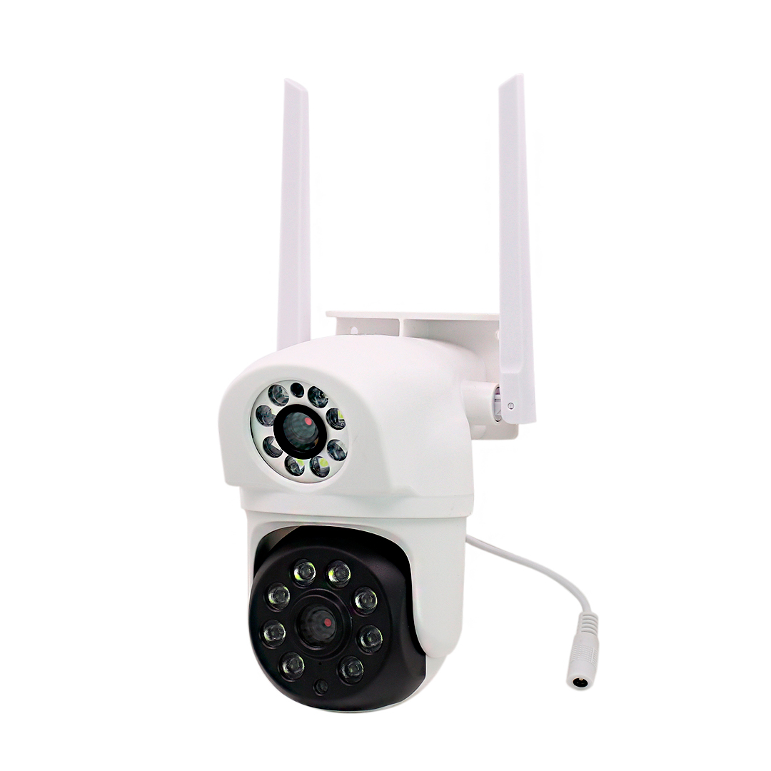 CAMARA DE SEGURIDAD WIFI DOBLE LENTE PANTALLA DOMO (JTSEGU039)
