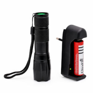 LINTERNA LED RECARGABLE 14CM NEGRO (EP09347)
