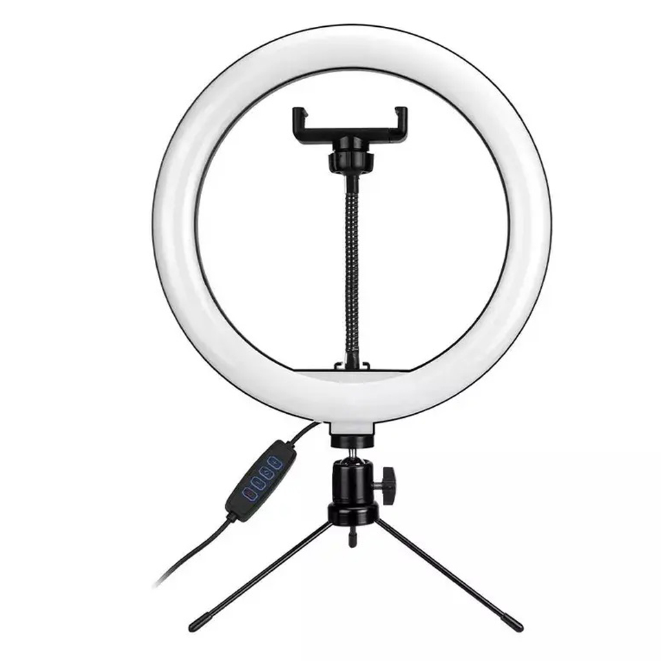 ANILLO LUZ LED SELFIE 26CM 35W C/CONTROL (JTACCEL223)