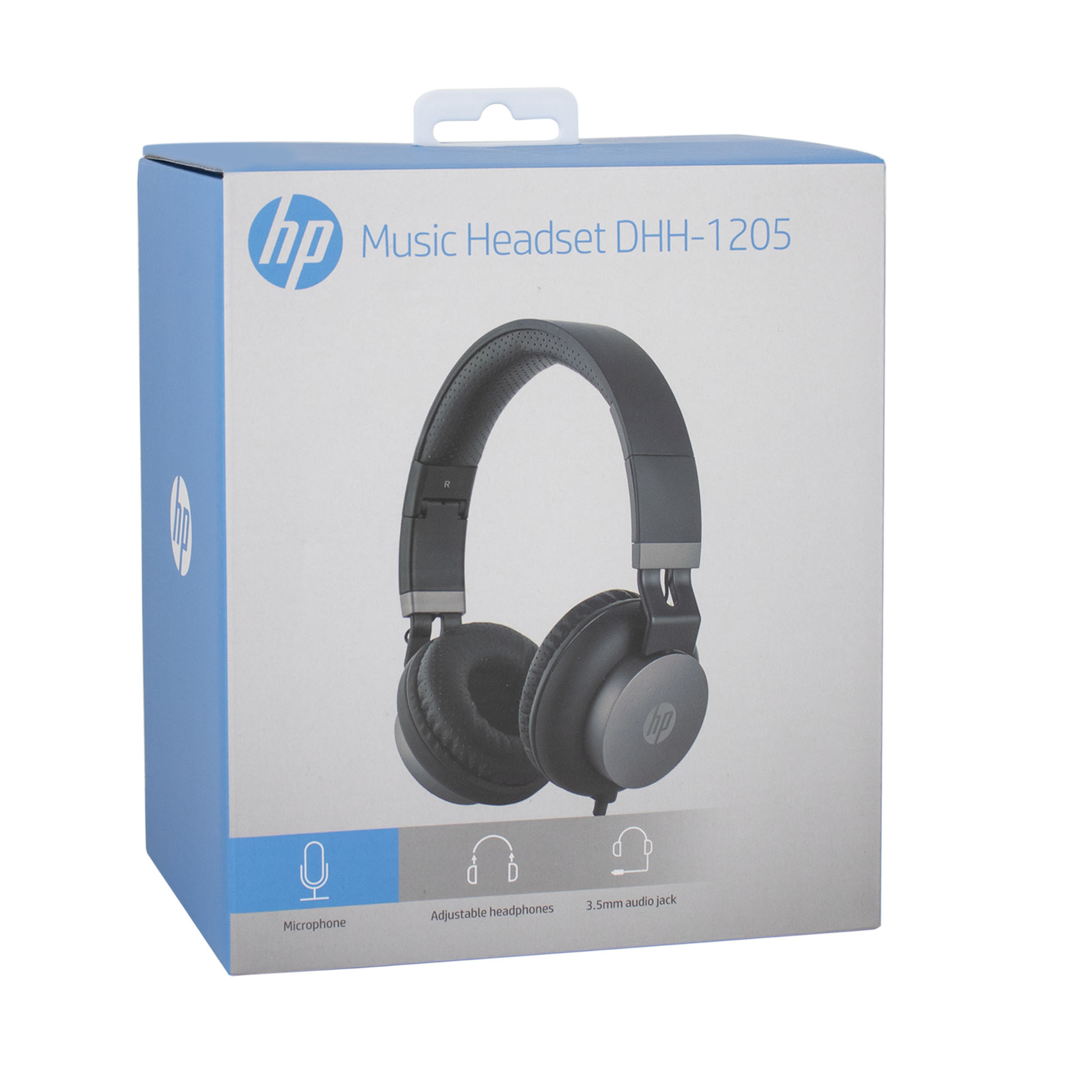 VINCHA AURICULAR CABLEADO DHH-1205 HP NEGRO (JTAUR450) - Image 3