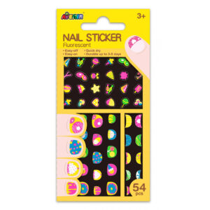 STICKERS PARA UÑAS FLUORESCENTE COOKIE (JTBABYAV032)