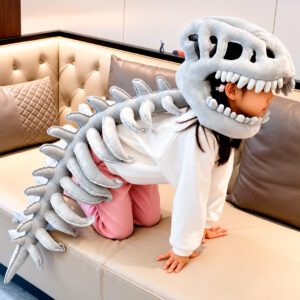 SOMBRERO ESQUELETO DE DINOSAURIO 90CM GRIS (JTFIEST147-90)