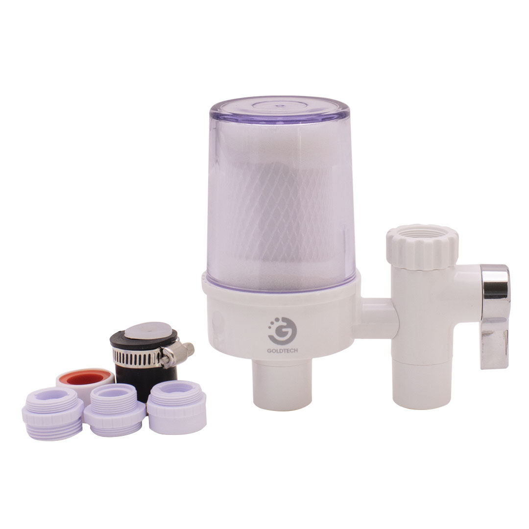 FILTRO DE AGUA GOLDTECH CRYSTAL PARA GRIFO DUAL (JTFIL003)