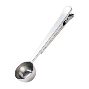 CUCHARA MEDIDORA DE CAFE CON PINZA SELLA BOLSA ACERO INOXIDABLE (JTHOG1002)