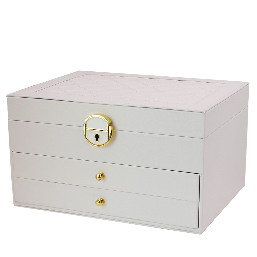 ALHAJERO ORGANIZADOR 3 PISOS CON LLAVE BLANCO (JTHOG1112) - Image 4