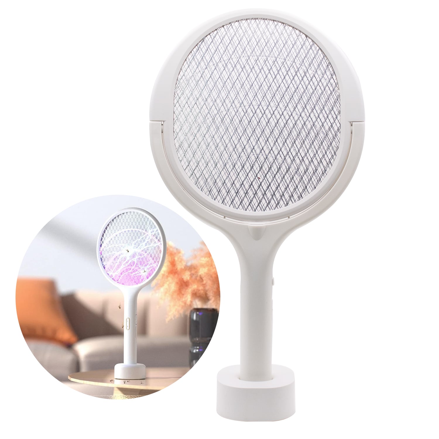 RAQUETA MATA INSECTOS BASE RECARGABLE (JTHOG633)