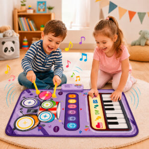 MANTA DE PIANO PARA BEBE 2 EN 1 MUSICAL VIOLETA (JTJUG1037VIO)