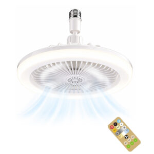 LAMPARA VENTILADOR DE TECHO E27 CON CONTROL REMOTO (JTVENT031)