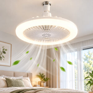 LAMPARA VENTILADOR DE TECHO E27 CON CONTROL REMOTO (JTVENT031)