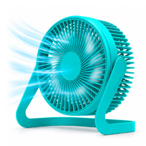 VENTILADOR DE ESCRITORIO USB CON INCLINACION REGULABLE 360° VERDE (JTVENT040VER)