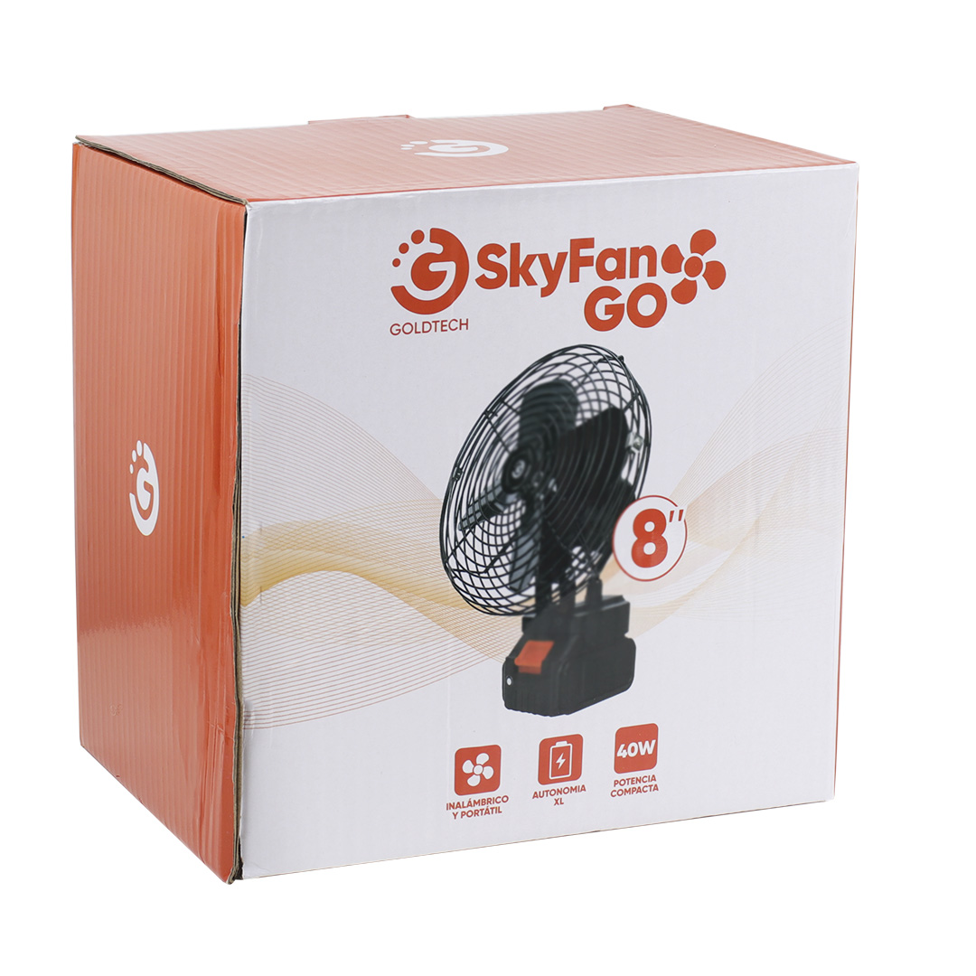 VENTILADOR PORTATIL INALAMBRICO GOLDTECH RECARGABLE (JTVENT122) - Image 4