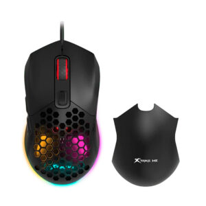 MOUSE GAMER XTRIKE ME GM-316 RGB CON CARCASA INTERCAMBIABLE (JTXTRIKE134)
